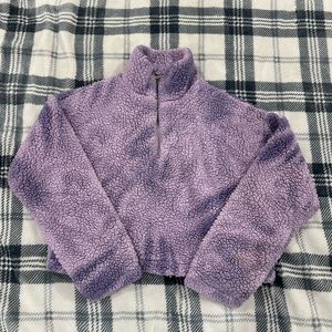 Forever 21 1/4 zip Sherpa